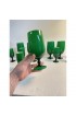Home Tableware & Barware | 1960s Green Carlo Moretti Cased Glass Wine Glasses - Set of 12 - LL17690