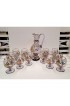 Home Tableware & Barware | 1960s Hand-Painted Victorian Brandy Snifters & Pitcher Set- 13 Pieces - AO45442