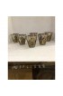 Home Tableware & Barware | 196os Mid Century Modern Culver Gold Bottle Patterned Whiskey Glasses - Set of 6 - FK12359