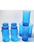 Home Tableware & Barware | 1970s Libbey Blue Rainflower Tumbler Glasses - Set of 8 - BN33134