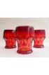 Home Tableware & Barware | 1970s Viking Glass Georgian Ruby Red Flat Tumbler Glasses- Set of 4 - NW81693
