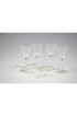 Home Tableware & Barware | Antique Etched Cordial Glasses With Floral Design- Set of 6 - CT84179