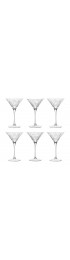 Home Tableware & Barware | ARTEL Atlantis Cocktail Martini Glasses, Clear - Set of 6 - IP23777