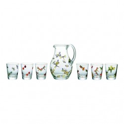 Home Tableware & Barware | ARTEL Fly Fusion Painted II Collection Jug and Single Old Fashioned Glasses Set - TQ76601