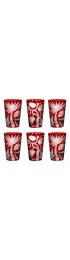 Home Tableware & Barware | ARTEL Jungle Deco Tumbler, Red, Set of 6 - OY27409