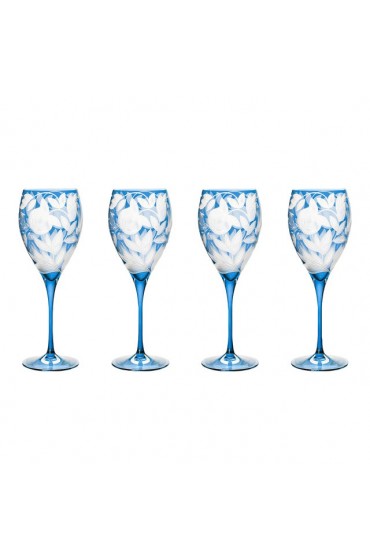 Home Tableware & Barware | ARTEL Verdure Wine Glasses, Blue - Set of 4 - CV65143