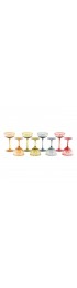 Home Tableware & Barware | Champagne Saucer Mixed Autumn Colour Pallet - Set of 8 - VO09433