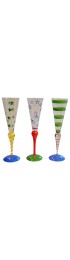 Home Tableware & Barware | Clown Champagne Glasses by Anne Nilsson for Orrefors, Sweden, 1970s, Set of 3 - EQ02120