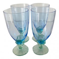 Home Tableware & Barware | Early 21st Century Bormioli Rocco Bahia Art Nouveau Ombré Iced Tea Glasses - Set of 4 - SF98900