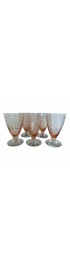 Home Tableware & Barware | Fostoria Versailles Pink Depression Glass Footed Tumblers - Set of 5 - FH52907