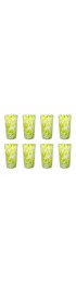 Home Tableware & Barware | Hand Blown Pint Glasses, Lime Green Mix - Set of 8 - AE35659