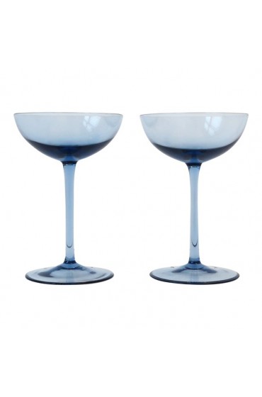 Home Tableware & Barware | Italian Murano Cocktail or Champagne Coupe Glasses, Vincenzo Nason & Cie, 1990s - GR96945