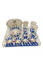 Home Tableware & Barware | Memphis-Style Acrylic & Glass Ice Bucket & Tray Set- 10 Pieces - BR66205