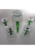 Home Tableware & Barware | Mexican Blown Glass Saguaro Cactus Margarita Glasses & Pitcher Set- 6 Pieces - UM86438