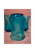 Home Tableware & Barware | Mexican Turquoise Glasses, Hand Blown Swirl, 1950's - NR91536