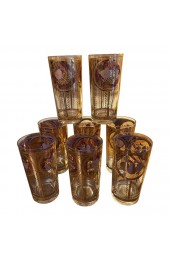 Home Tableware & Barware | Mid-Century Cera Hollywood Regency Highball Glasses- Set of 8 - IR87934
