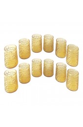 Home Tableware & Barware | Mid-Century Faux Bamboo Juice Glasses C.1960, Set of 12 - GN52431