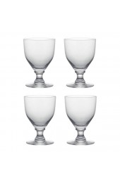 Home Tableware & Barware | OKA Round-Based Crystal Goblets in Clear - Set of 4 - BF35864