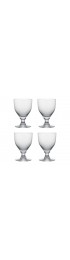 Home Tableware & Barware | OKA Round-Based Crystal Goblets in Clear - Set of 4 - BF35864