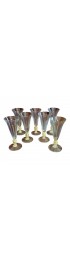Home Tableware & Barware | Set of 7 Salviati Venetian Gold Fleck Tall Champagne Flutes - SH07990