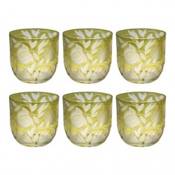 Home Tableware & Barware | Verdure Whiskey Glasses, Set of 6, Olive - NM32039