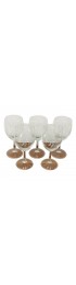 Home Tableware & Barware | Vintage B Monogram Etched Wine Glasses - Set of 5 - SL80902