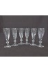 Home Tableware & Barware | Vintage Baccarat Harcourt Crystal Champagne Flutes Glasses- Set of 6 - JO97118