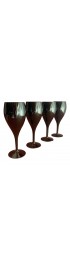 Home Tableware & Barware | Vintage Black Crystal Wine Glasses - Set of 4 - VQ45318
