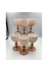 Home Tableware & Barware | Vintage Carlo Moretti Italy Blush Pink Cased Glass Port Sherry Cocktail Glasses - Set of 6 - ST17902