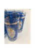 Home Tableware & Barware | Vintage Collins Cocktail Glasses With Blue and Gold Grapes and Leaves - Set of 8 - UM79177