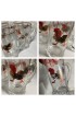 Home Tableware & Barware | Vintage Crystal Glass Rooster Punch Bowl and Glasses Gold Trim Set- 11 Pieces - GU94260