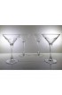 Home Tableware & Barware | Vintage Cut & Etched Blown Glass Martini Cocktail Glasses- Set of 4 - DS46212