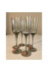 Home Tableware & Barware | Vintage Danish Gray Smoked Gray Glass Holmegaard Cordial Stem Glasses--Set of 6 - EH28895