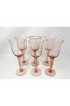Home Tableware & Barware | Vintage Handmade Pink Wine Glasses- Set of 6 - HH36206