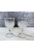 Home Tableware & Barware | Vintage Indiana Glass Clear Diamond Point Wine Glasses- a Pair - QY10026