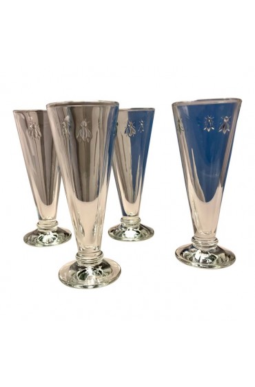 Home Tableware & Barware | Vintage La Rochere Napoleon Bee Champagne Flutes With the Iconic Bee Sign- Set of 4 - AU90245