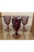 Home Tableware & Barware | Vintage Mid-Century Amethyst Glass Cordial Set - 4 Pieces - DP45034