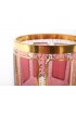 Home Tableware & Barware | Vintage Moser Gilt Enameled Pink Paneled Whiskey Service- Set of 6 - ZZ07969