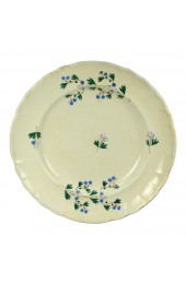 Home Tableware & Barware | 1781-1835 New Hall Staffordshire Blue & Green Flowers Porcelain Plate England - ZC05562