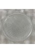 Home Tableware & Barware | 1920s Art Deco Style Colorless Pressed Glass ‘Plaid’ Cocktail Plates, Set of 8 - CU35110