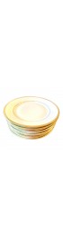 Home Tableware & Barware | 1940s Limoges Gilt Rimmed Luncheon Plates -- Set of 9 - GY46607