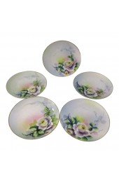 Home Tableware & Barware | 1950s Meito Japanese Hand-Painted Plates - Set of 5 - YJ12964