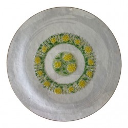 Home Tableware & Barware | 1960's Culver Round Glass Serving Dish With Daisies and Picket Fence - RM42345
