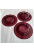 Home Tableware & Barware | 1970s Purple Art Glass Plates- Set of 3 - BS24267