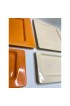 Home Tableware & Barware | 1990s Carine Tontini Paris Rectangular Orange & Cream Plates- Set of 4 - WJ76104