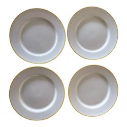 Home Tableware & Barware | 1990s Vintage Dinner Plates Meris Yellow by Taitu - Set of 4 - FH22332