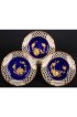Home Tableware & Barware | 19th Century Wedgwood Queensware Cobalt Blue and Gilt Plates - Set of 10 - HB54679