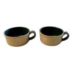 Home Tableware & Barware | 2000s Handmade Pottery Soup Bowl With Handle- Set of 2 - NV87536