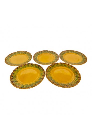 Home Tableware & Barware | 2000s Italian P. V. Majolica Salad Plates- Set of 5 - CP19379