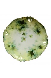 Home Tableware & Barware | 20th Century Traditional Ivy Pattern and Gold Trim Porcelain Serving Plate - OQ03332
